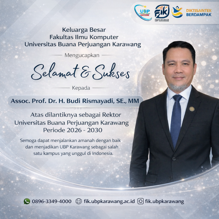 Selamat atas Pelantikan Rektor Universitas Buana Perjuangan Karawang Periode 2026-2030