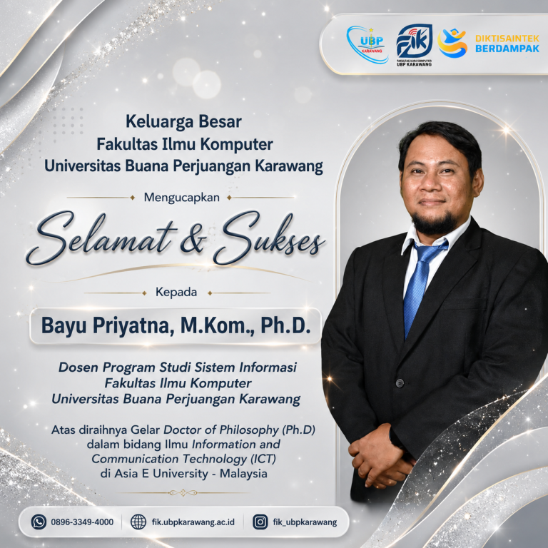 Dosen Sistem Informasi Raih Gelar Doctor of Philosophy (Ph.D) di Bidang ICT dari Asia e University Malaysia