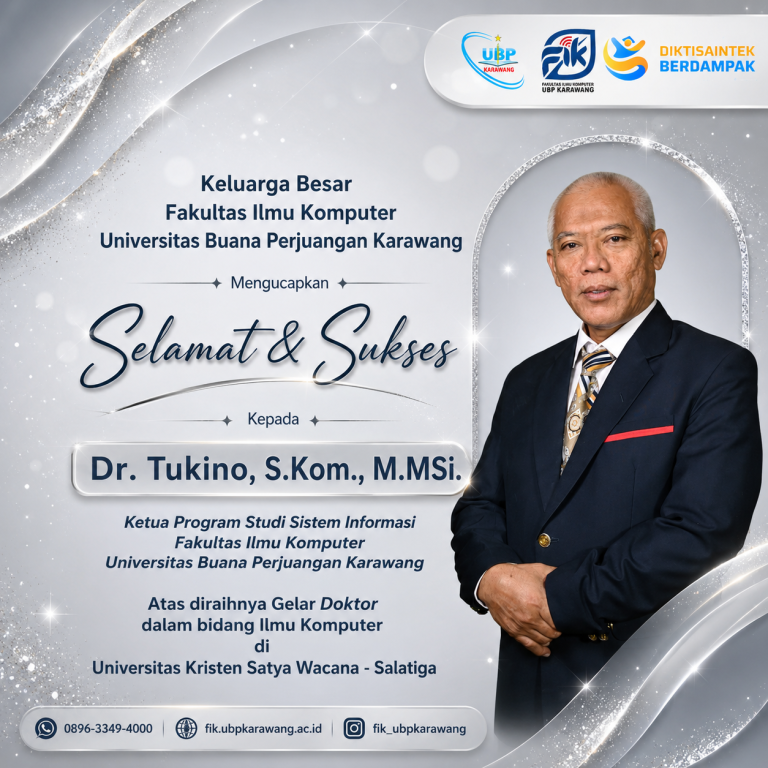 Selamat & Sukses atas Diraihnya Gelar Doktor di Bidang Ilmu Komputer