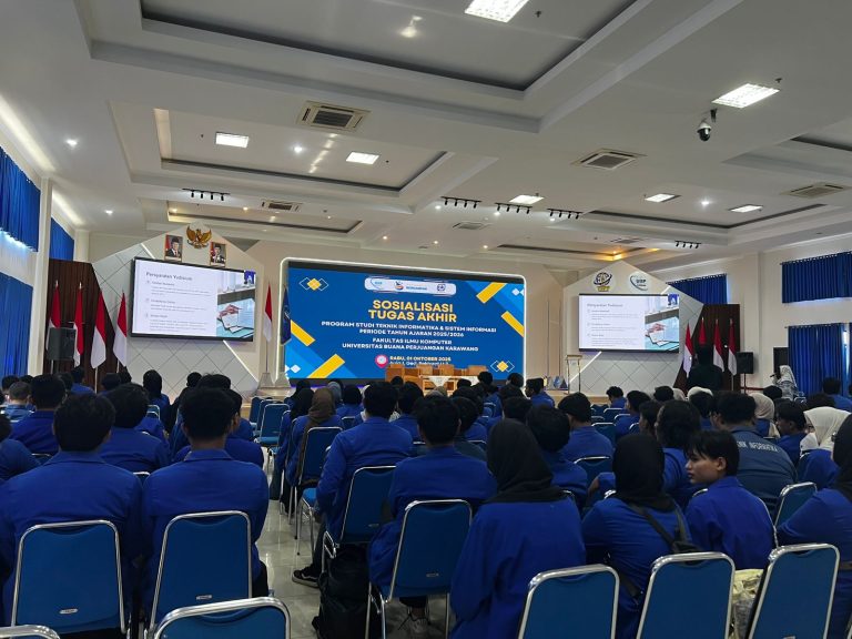 FIK UBP Karawang Gelar Sosialisasi Tugas Akhir untuk Mahasiswa Teknik Informatika dan Sistem Informasi