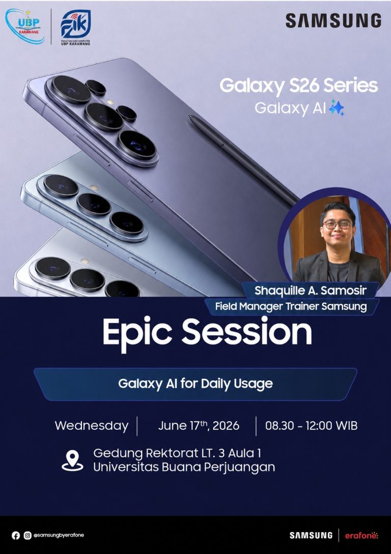 Epic Session “Galaxy AI For Daily Usage”: Kolaborasi FIK UBP Karawang dan PT Nusa Abadi Sukses Artha