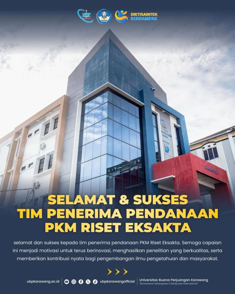 Selamat dan Sukses kepada Tim Penerima Pendanaan PKM Riset Eksakta