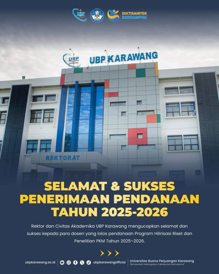 Selamat Kepada Para Dosen yang Lolos Pendanaan Program Hilirisasi Riset dan Penelitian PKM Tahun 2025–2026.