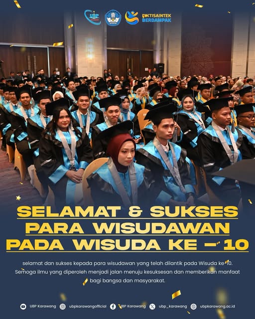 Selamat dan Sukses Para Wisudawan Pada Wisuda ke-10