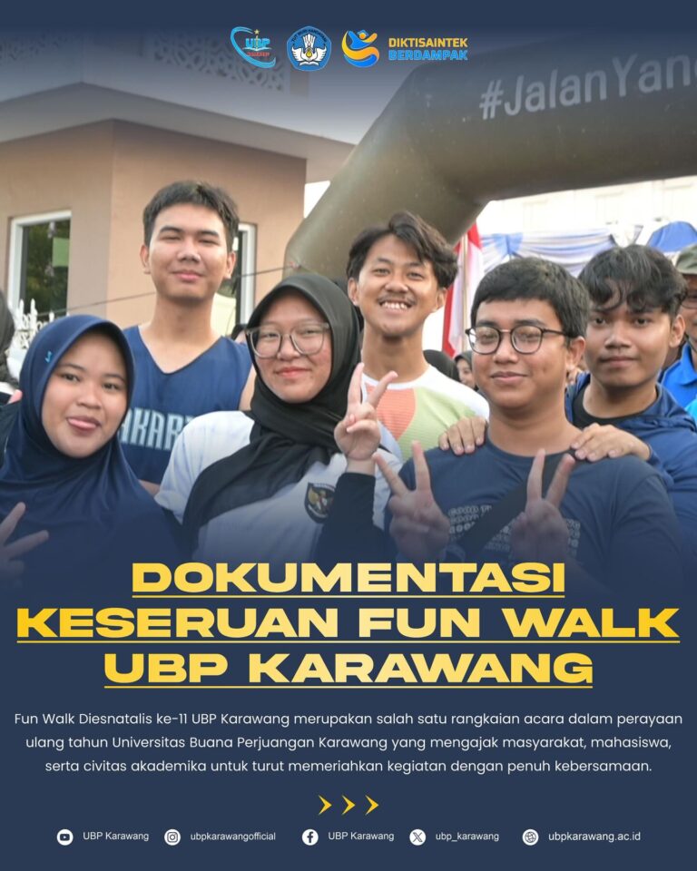 UBP Karawang Gelar Fun Walk dalam Rangka Diesnatalis ke-11