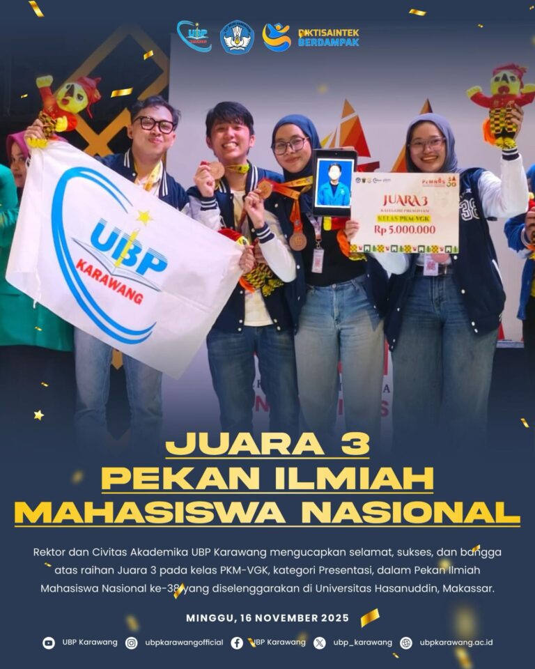 🌟 Prestasi Membanggakan Mahasiswa UBP Karawang di PIMNAS ke-38 🌟