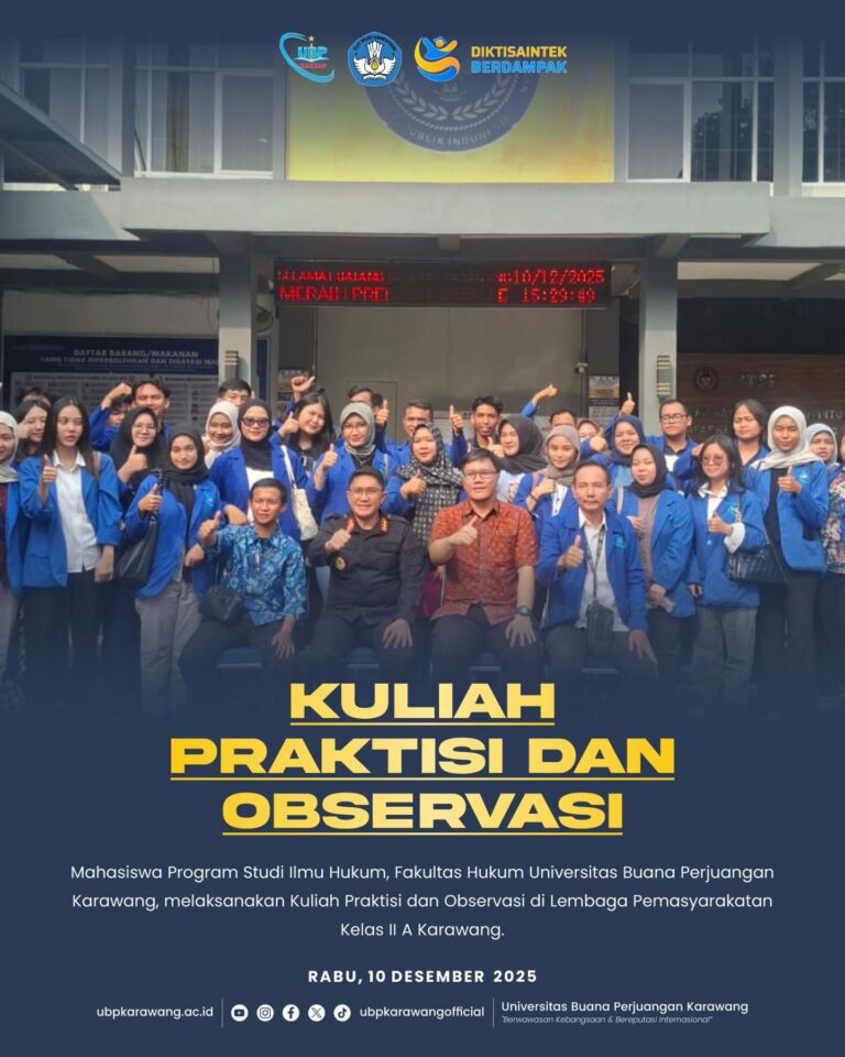 ⚖️ Kuliah Praktisi dan Observasi Mahasiswa Ilmu Hukum UBP Karawang di Lapas Kelas II A Karawang 🏛️✨