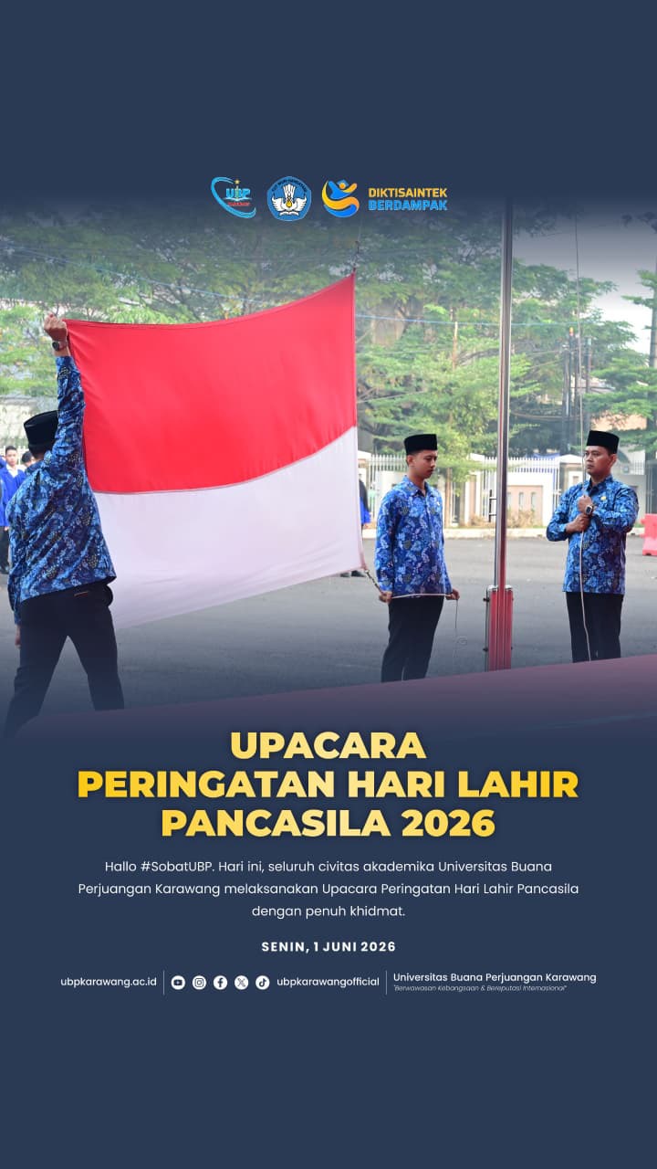 Universitas Buana Perjuangan Karawang melaksanakan Upacara Peringatan Hari Lahir Pancasila 2026