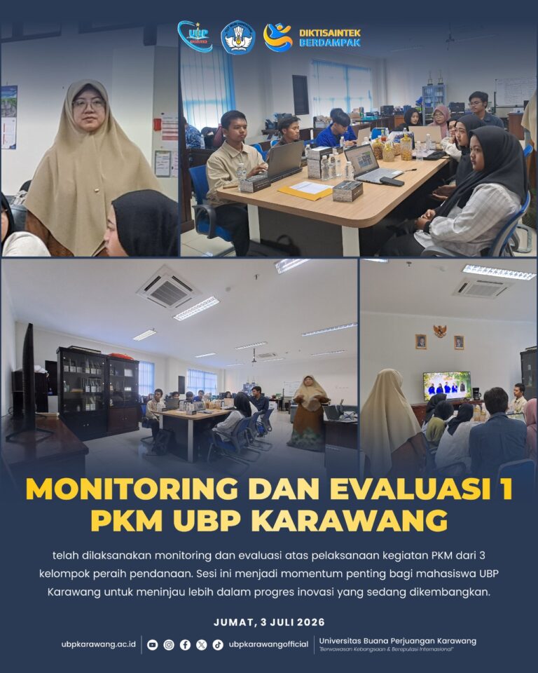 Monitoring dan Evaluasi 1 PKM UBP Karawang