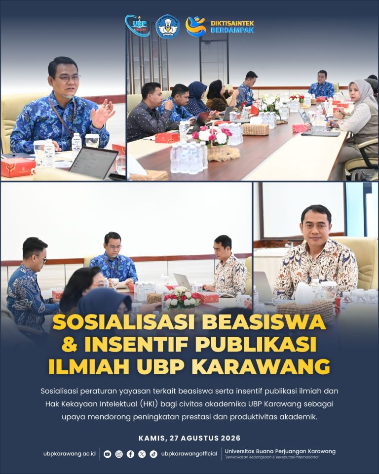 📢 Sosialisasi Peraturan Yayasan: Skema Beasiswa, Insentif Publikasi, dan Hak Kekayaan Intelektual
