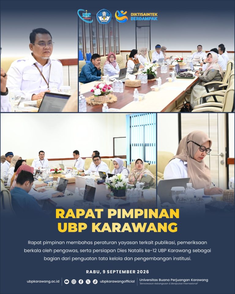 📌 RAPAT PIMPINAN UBP KARAWANG