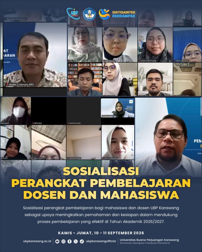 📚 Sosialisasi dan Pengenalan Perangkat Pembelajaran UBP Karawang