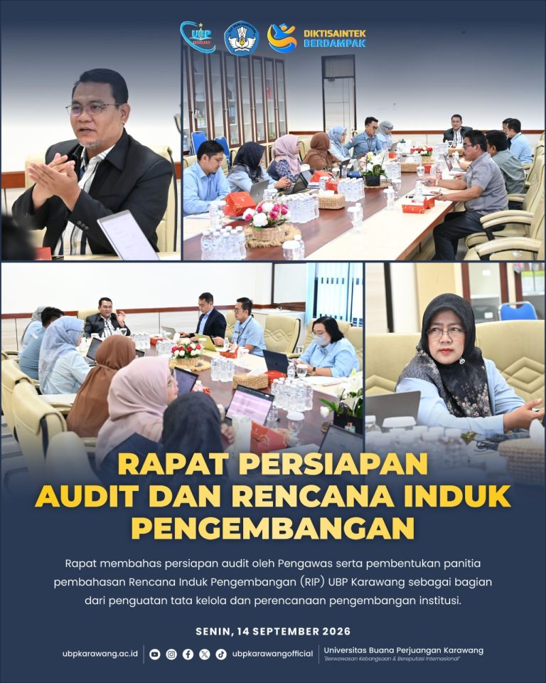 📋 Rapat Persiapan Audit dan Rencana Induk Pengembangan UBP Karawang 🤝✨