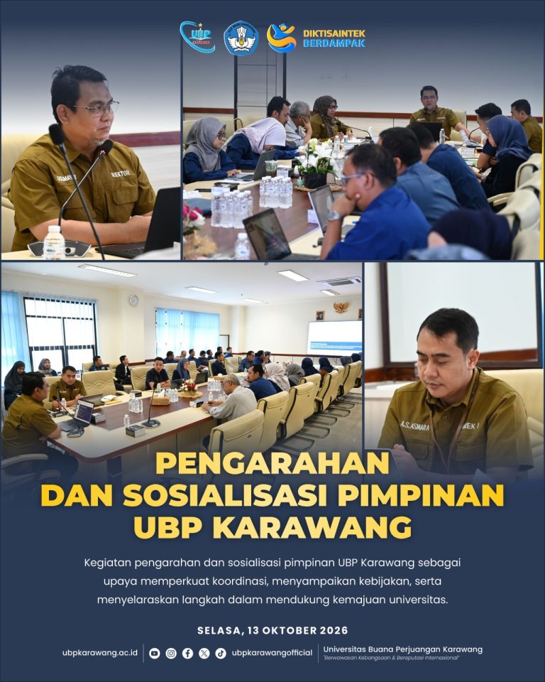 📢 Pengarahan dan Sosialisasi Pimpinan UBP Karawang