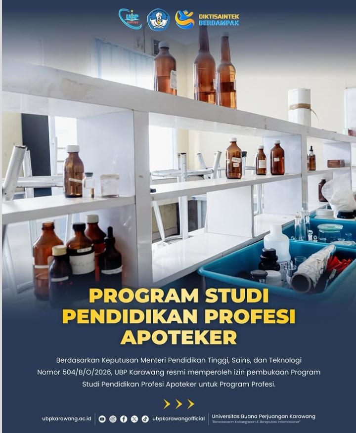 Program Studi Pendidikan Profesi Apoteker UBP Karawang Resmi Dibuka