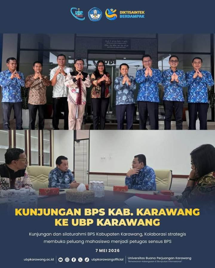 UBP Karawang Bersama BPS Kabupaten Karawang Tingkatkan Kompetensi Mahasiswa di Bidang Statistik
