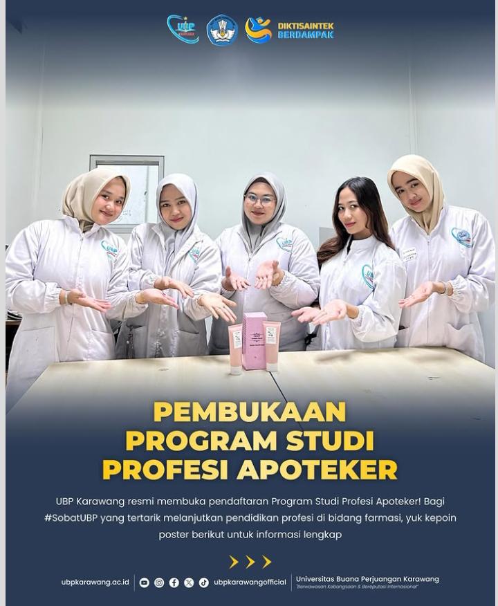 💊🎓 Program Studi Profesi Apoteker UBP Karawang Resmi Dibuka!