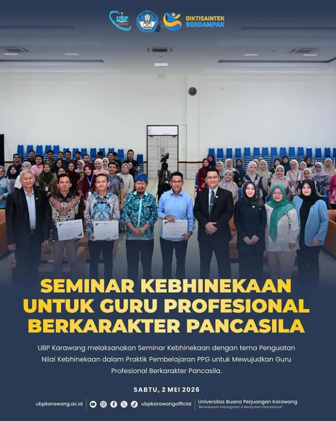 UBP Karawang Gelar Seminar Kebhinekaan untuk Perkuat Karakter Guru Profesional Berjiwa Pancasila